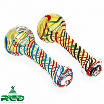 GLASS PIPE SWIRL ART GP2770 1CT